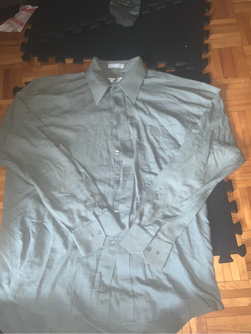 Givenchy Men's Long-Sleeve Button-Up Shirt in Sage Green